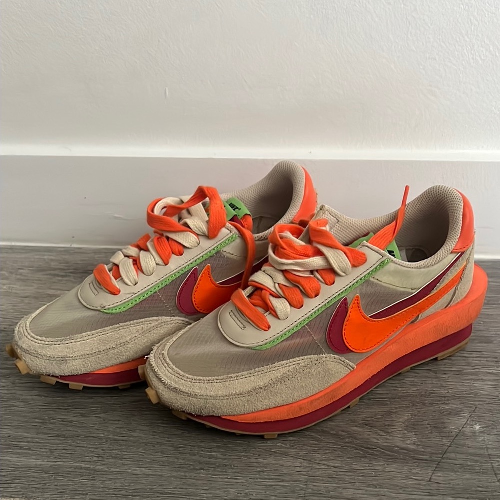 The Nike LDWaffle Sacai Clot "Net Orange Blaze"